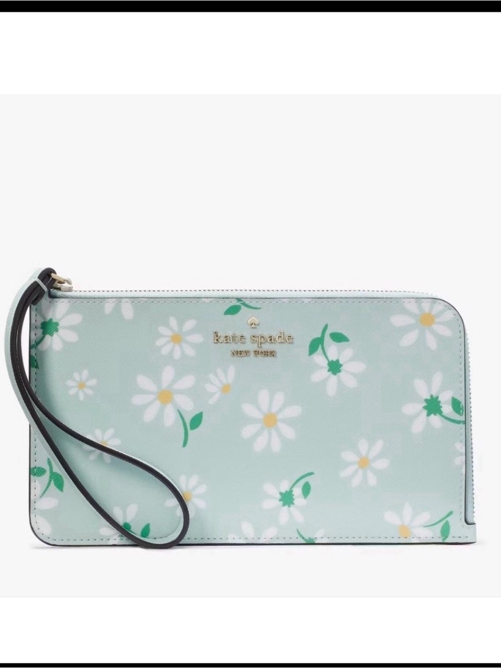 ❤️❤️❤️NWT Kate spade  Tripper Daisy Medium L-Zip Wristlet❤️❤️❤️